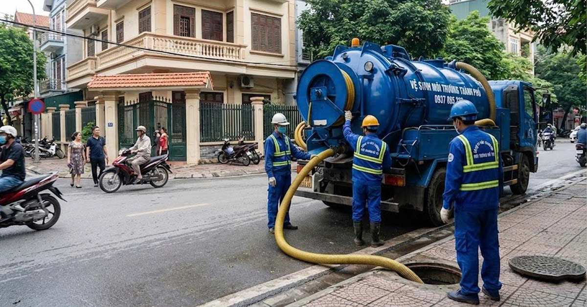 hút bể phốt tại Yên Khánh