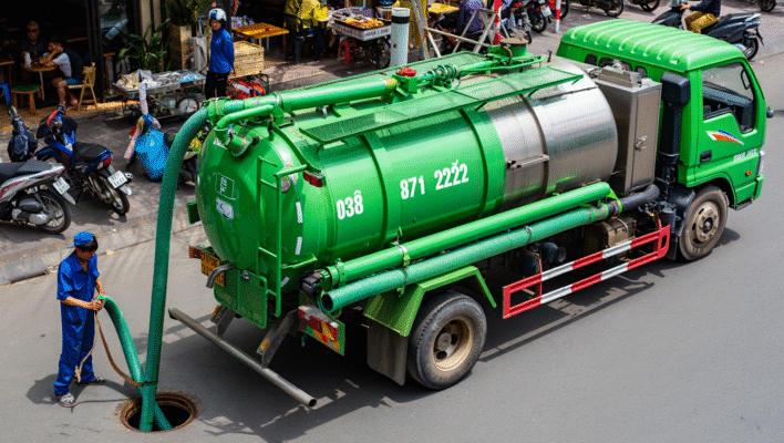 Hút Bể Phốt Tại Xã Trực Ninh – Quang Hưng – Minh Thái 