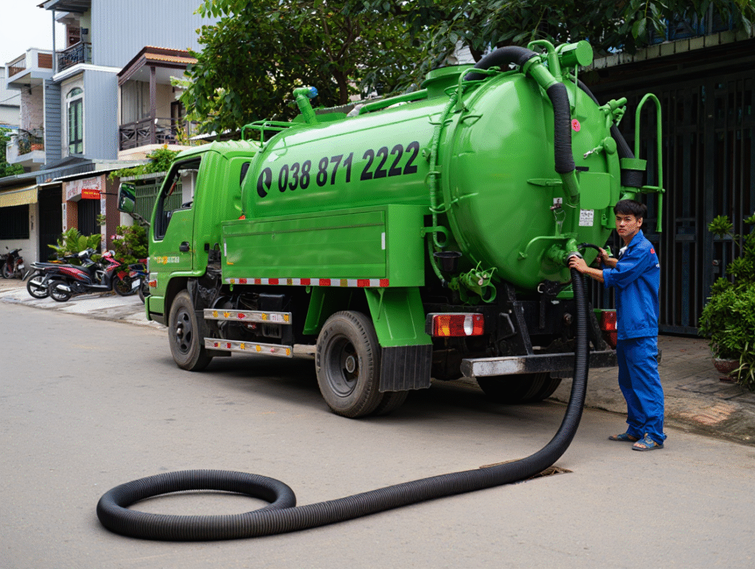 Hút Bể Phốt Tại Xã Quỹ Nhất – Nghĩa Lâm – Rạng Đông