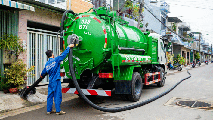 Hút Bể Phốt Tại Xã Quỹ Nhất – Nghĩa Lâm – Rạng Đông