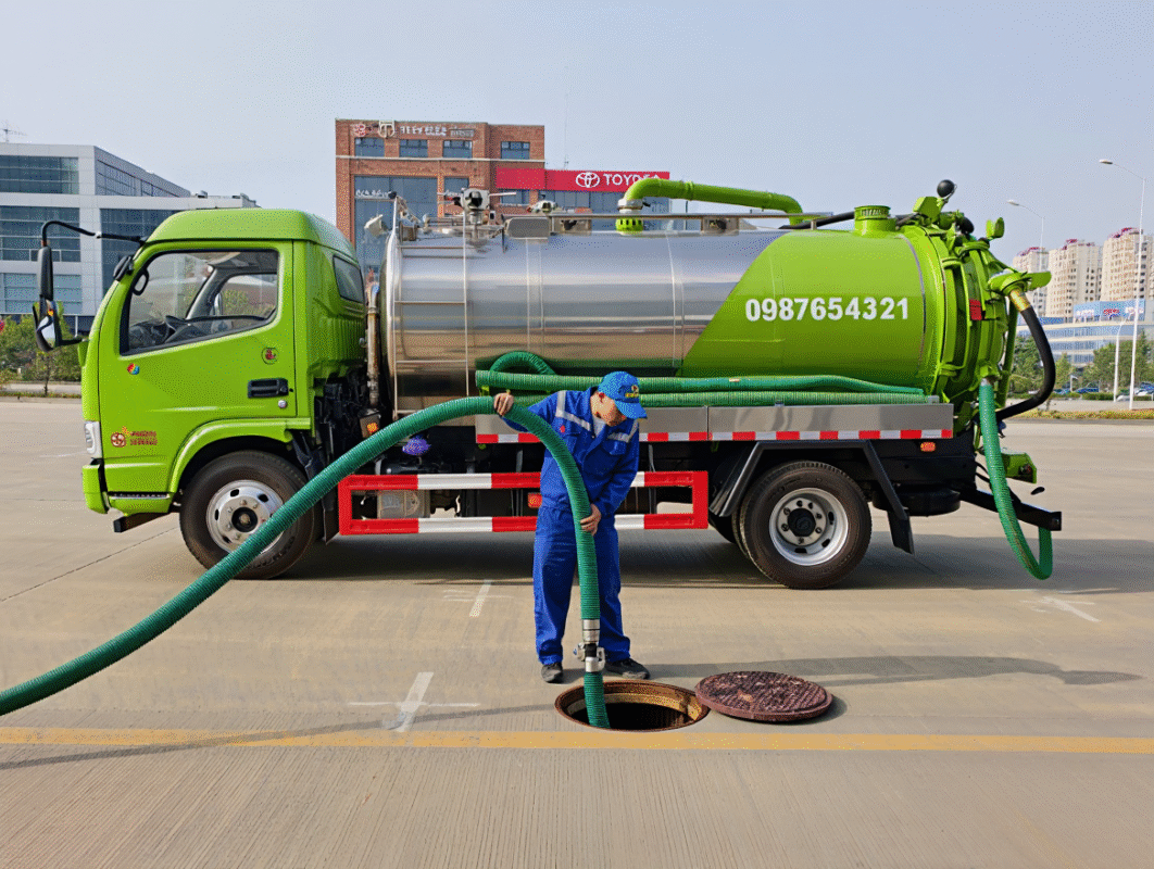 Hút bể phốt tại Xã Giao Bình – Giao Ninh – Đồng Thịnh