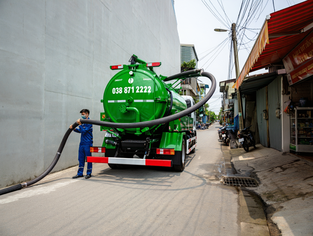 Hút bể phốt tại Xã Hải An – Hải Quang – Hải Xuân